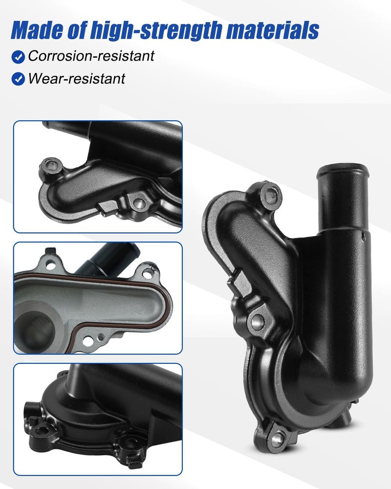 Vaticas Water Pump Protect Cover with Seal Fit for Kawasaki Z400 ER400 2018-2023 Ninja 400 EX400 2018-2023, Replace 16142-0757 161420757 - Image 2